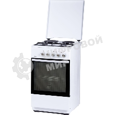 Плита Комбинированная Flama L FK 2212 W белый (металлическая крышка) реш.сталь