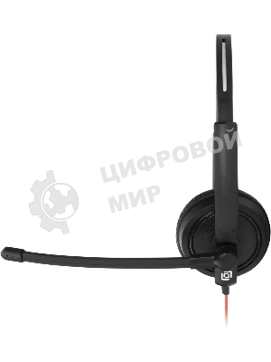 Наушники с микрофоном Oklick/Оклик HS-L900 черный 1.8м накладные оголовье
