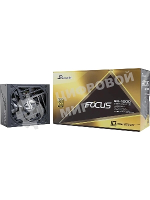 Блок питания Seasonic ATX 1000W Focus GX-1000 80 PLUS gold (20+4pin) APFC 135мм fan 10xSATA Cab Manag RTL