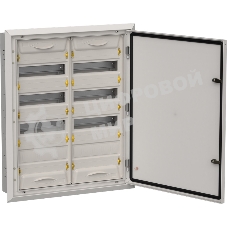 Корпус металлический IEK TITAN 5 ЩРв-96 (2х48) 755х625х130мм IP31 серый (одна дверь)