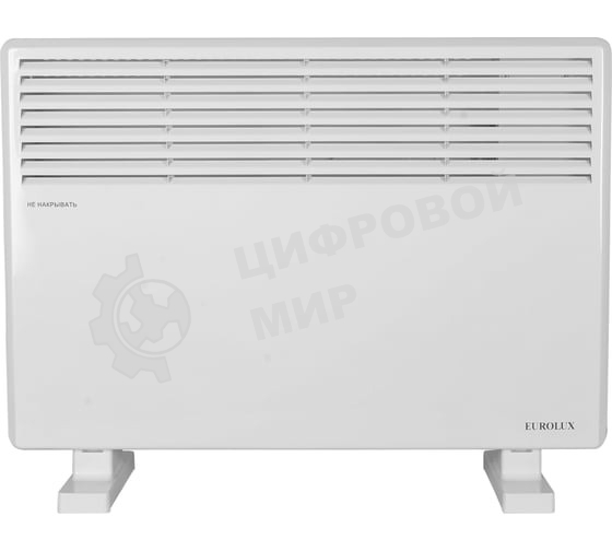 Конвектор электрический Eurolux ОК-EU-1500CH, белый, 1500 Вт, 15 м2, термостат