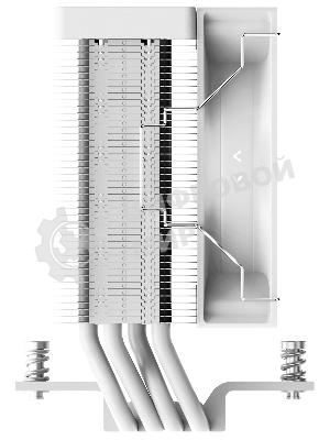 Кулер для процессора Ocypus Gaммa A40 WH ARGB Gaммa-A40-WH1AAWN00X-GL белый 100мм алюминий+медь 29,5db 4-pin 200W 133мм