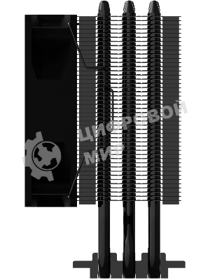 Кулер ZALMAN CNPS4X BLACK V2, 92мм FAN, 3 HEAT PIPES, 4-PIN PWM, 800-2000 RPM, 29DBA, HYDRO BEARING, LGA1851/1700, AM5/AM4, screw type installation