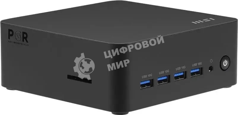 Мини ПК MSI Cubi Z AI 8M-008XRU Ryzen 5 8645HS (4.3) 16Gb SSD 512Gb 760M без ОС WiFi BT 120W (9S6-B03231-019)