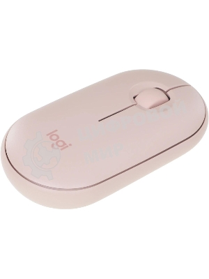 Мышь беспроводная Logitech Pebble M350 розовый, 1000 dpi, радиоканал, Bluetooth, USB, кнопки - 3
