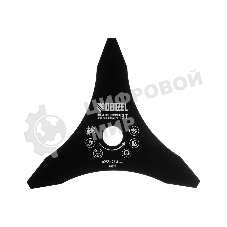 Диск для триммера Denzel 255 х 25,4 мм, толщина 1,6 мм, 3 лезвия 96377