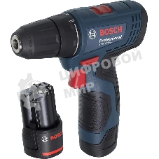 Дрель-шуруповерт Bosch GSR 120-LI C, 12 В, 2 Ач, 30 Нм, щеточный