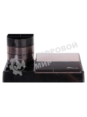 Настольный набор Deli E38254 (16 предметов) пластик, черный