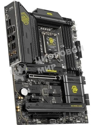 Материнская плата MSI MAG B860 TOMAHAWK WIFI, LGA 1851, Intel B860, 4xDDR5, 4xSATA, 3xM.2, 1xPCIe 4.0 x4, 1xPCIe 5.0 x16, 1xDP, 1xHDMI, 1xUSB-C, 1x 5Gb LAN, 4xUSB-A 2.0, 4xUSB-A 3.2 Gen 2, 7.1, 2x3.5 мм, TOSLINK, ATX