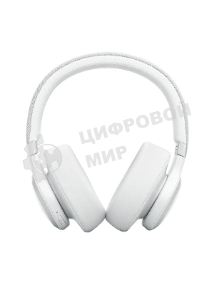 Беспроводные/проводные наушники JBL Live 770NC белый, полноразмерные, Bluetooth + проводной, адаптивное шумоподавление