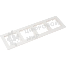 Рамка 4-мест. IEK BRITE РУ-4-БрБ бел.