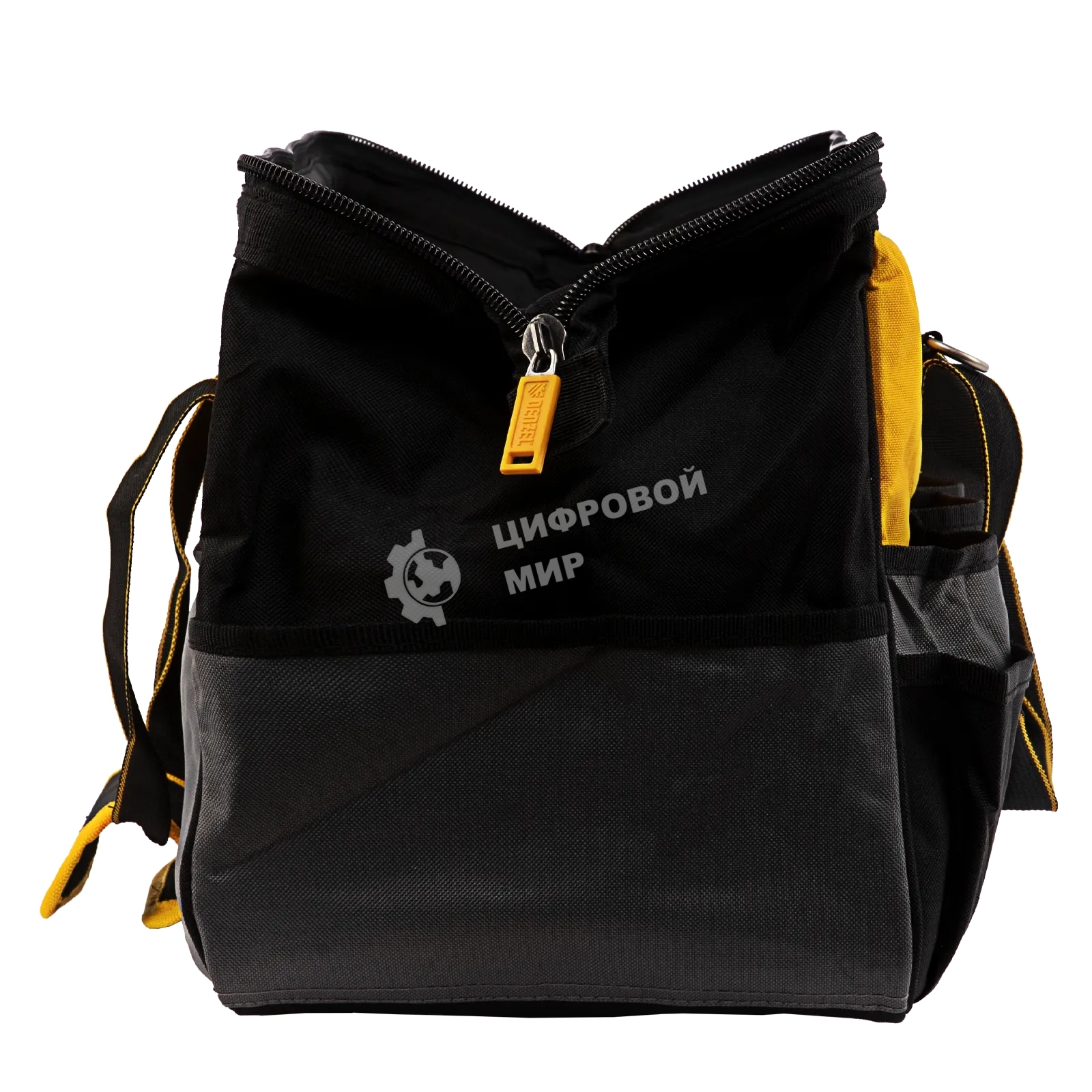 Сумка для инструмента Denzel 500х245х300 мм, 20 карман., съемный органайз. 10 карман., наплеч. рем.