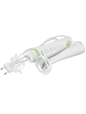 Блендер погружной Ergolux ELX-HB01-C34 (13124) 1 скорость 250 Вт, 220-240В пласт. бело-салатовый