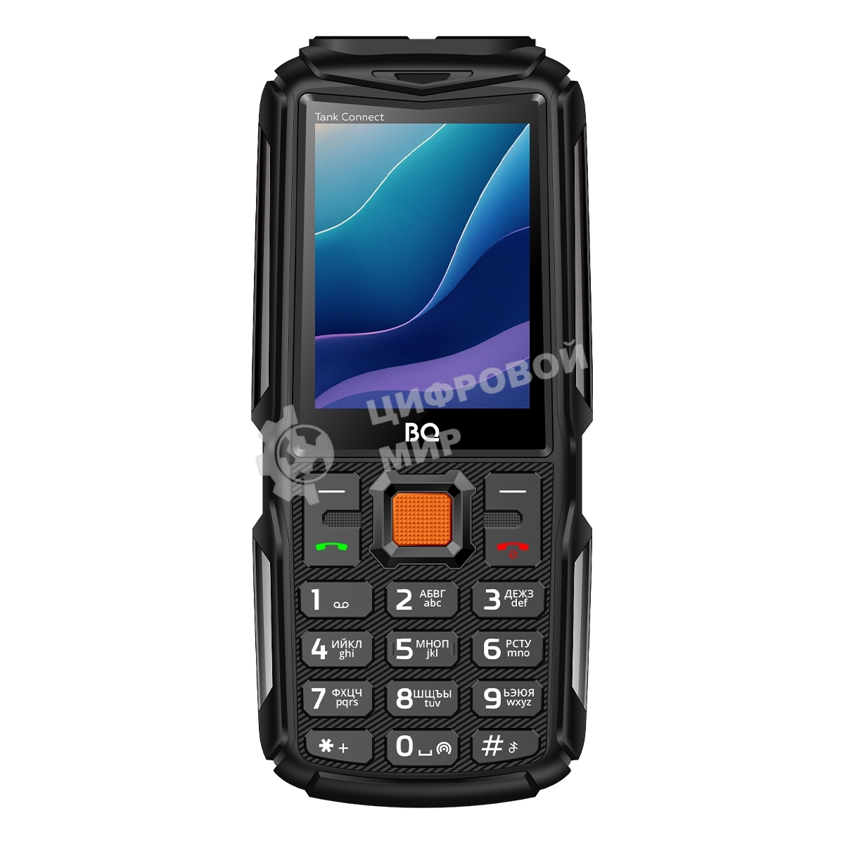 Мобильный телефон BQ 2430L Tank Connect черный/серый