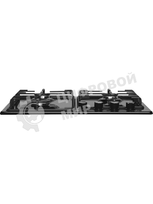 Газовая варочная панель Maunfeld EGHE.64.3STS-EB/G, 4 конфорки, эмалированная сталь, черный