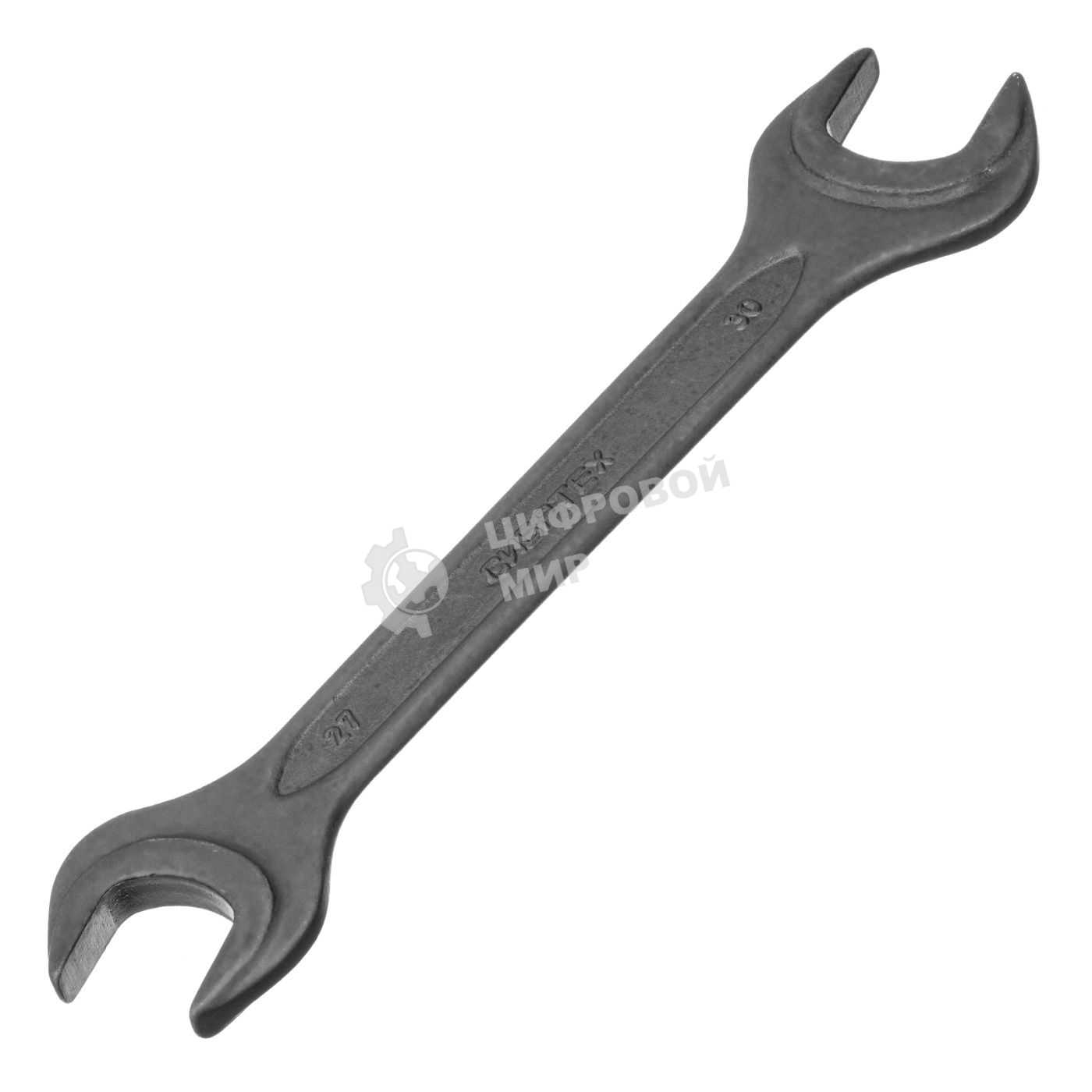 Ключ рожковый Сибртех, 27 х 30 мм, CrV, фосфатированный, ГОСТ 2839