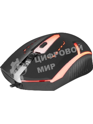 Мышь проводная Defender Flash MB-600L черный, 1200 dpi, USB, кнопки - 4