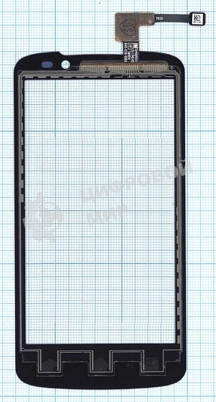 Сенсорное стекло (тачскрин) для LG P930 Nitro HD, черное