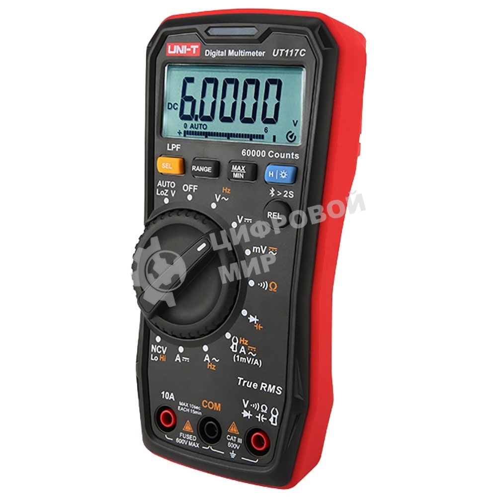 Цифровой мультиметр UNI-T UT117C Bluetooth 60000 отсчетов True RMS