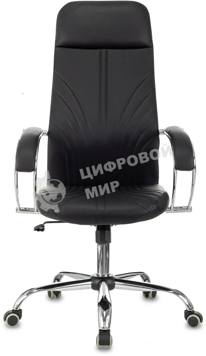 Кресло руководителя Бюрократ CH-610SL черный эко.кожа крестов. металл хром пластик черный