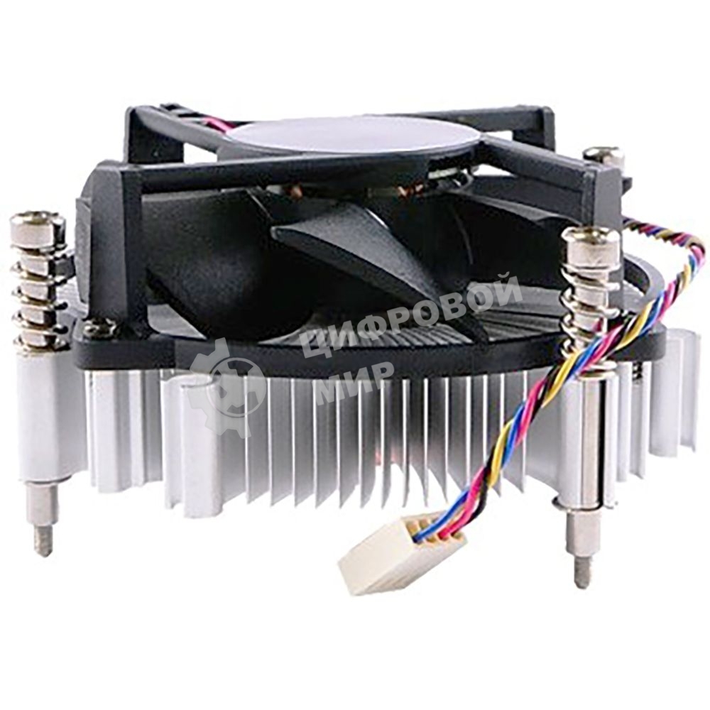 Кулер для процессора ADVANTECH 1960053207N001 серебристый, 120 мм, алюминий/медь, 4400 об/мин, 3 pin, 65 Вт, 46 мм