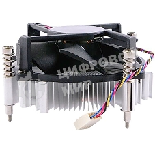 Кулер для процессора ADVANTECH 1960053207N001 серебристый, 120 мм, алюминий/медь, 4400 об/мин, 3 pin, 65 Вт, 46 мм