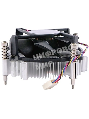 Кулер для процессора ADVANTECH 1960053207N001 серебристый, 120 мм, алюминий/медь, 4400 об/мин, 3 pin, 65 Вт, 46 мм