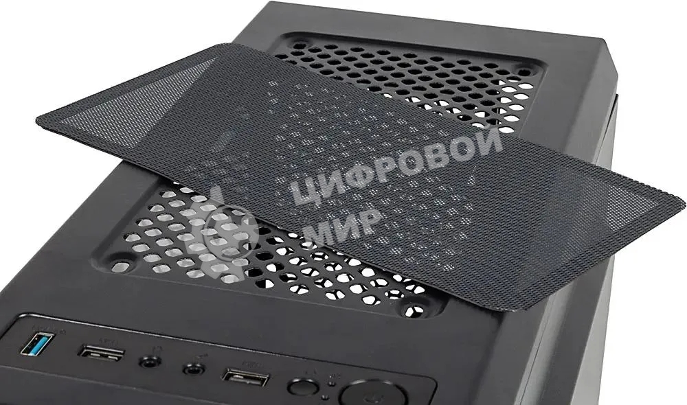 Компьютерный корпус Accord JP-X черный без БП ATX 2xUSB 2.0 1xUSB 3.0 bott PSU