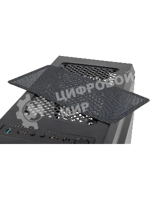 Компьютерный корпус Accord JP-X черный без БП ATX 2xUSB 2.0 1xUSB 3.0 bott PSU