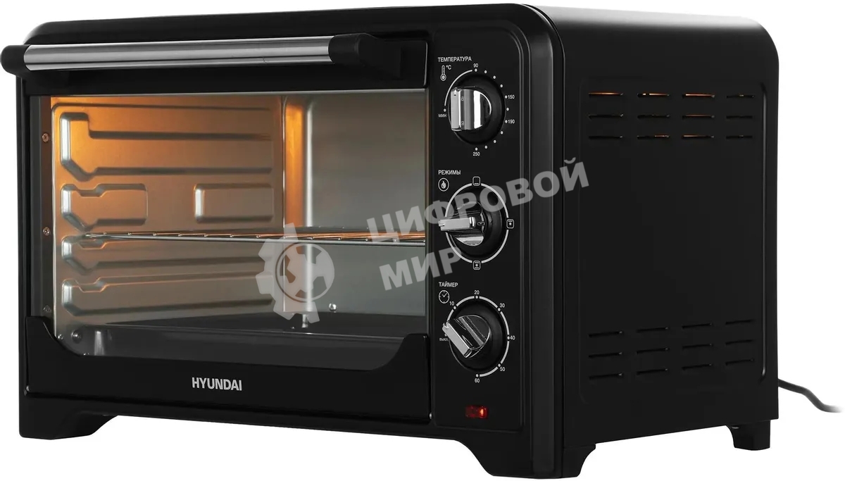 Мини-печь Hyundai MIO-HY092 35л. 1600Вт черный