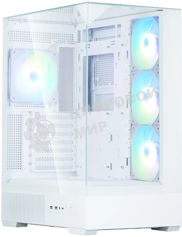 Компьютерный корпус ZALMAN P40 Prism Plus, ATX, белый, WINDOW, 3xCombo (3.5'' or 2.5