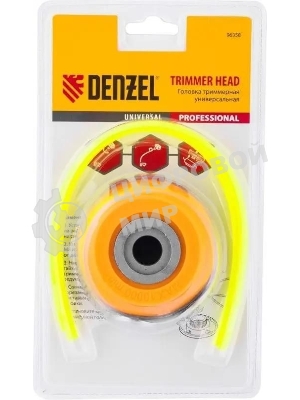 Головка триммерная Denzel универсальная алюминиевый корпус, леска до 4 мм D