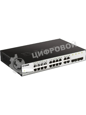 Коммутатор управляемый L2 D-Link DGS-1210-26/FL2A с 24 портами 10/100/1000Base-T и 2 портами 1000Base-X SFP