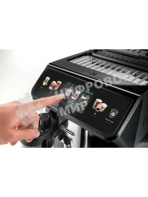 Кофемашина автоматическая DeLonghi ECAM450.55.G черный, исп. кофе - зерновой/молотый, 1.8 л, 1450 Вт, 19 бар