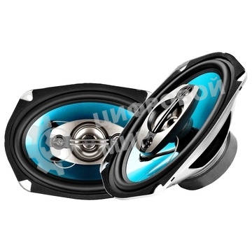 Колонки автомобильные Ural Бирюза АС-Б6947, 200Вт, 93дБ, 4Ом, 15x23см, (6x9дюйм), 2шт, коаксиальные, четырехполосные