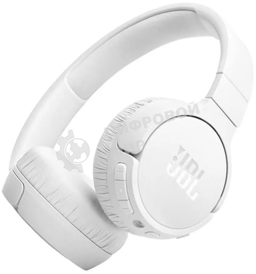 Беспроводные/проводные наушники JBL Tune 670NC белый, накладные, Bluetooth + проводной, активное шумоподавление, до 70 ч