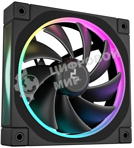 Вентилятор для корпуса DEEPCOOL FL12 черный, 120 мм, 2150 об/мин, 32 дБ, 4 pin
