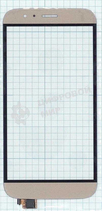 Сенсорное стекло (тачскрин) для Huawei G7 Plus, золотое