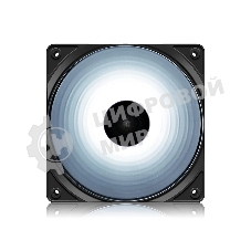 Вентилятор для корпуса DEEPCOOL RF120W DP-FLED-RF120-WH черный 120мм 1300rpm 22db 4-pin