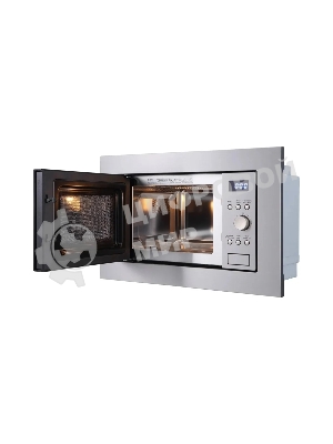 Микроволновая печь встраиваемая Evelux MW 20 X серебристый, 20 л, 700 Вт, переключатели - кнопки/поворотный механизм