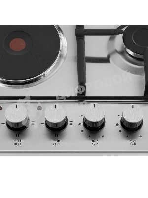 Комбинированная варочная панель Maunfeld EEHS.64.5ES/KG независимая, нержавеющая сталь