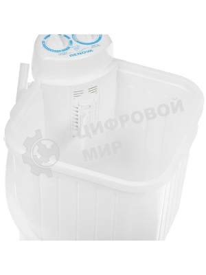 Стиральная машина Renova WS-35Е белая, загрузка вертикальная 3.5кг, класс: A