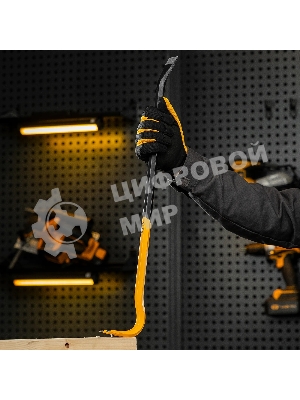 Лом-гвоздодер Denzel 600 мм, шестигранный 16 мм, окрашенный, сталь 65