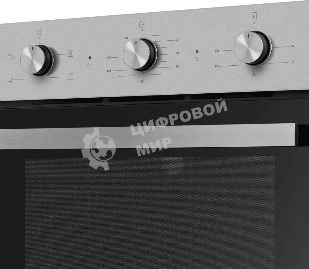 Шкаф духовой электрический Maunfeld AEOC6040S, 60л, дверца с 3 стеклами, нержавеющая сталь