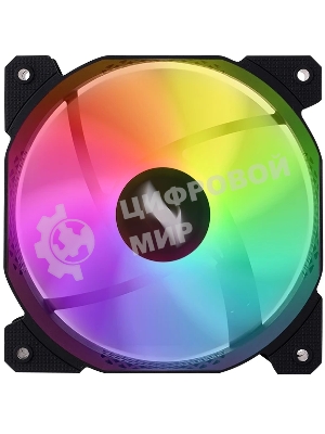 Вентилятор для корпуса 1STPLAYER F7R Black F7R-BK 120mm, 600-1800rpm, 56.34CFM, 36.99dBa, BULK