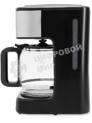 Кофеварка капельная Hyundai HYD-1212 черный/серебристый, исп. кофе - молотый, 1.8 л, 900 Вт.