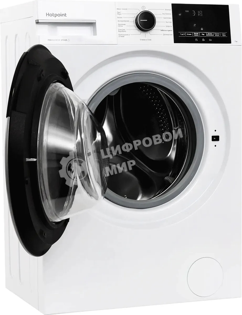 Стиральная машина Hotpoint WSH 7291 VWX белый загрузка фронтальная 7 кг, 1200 об/мин., класс: А