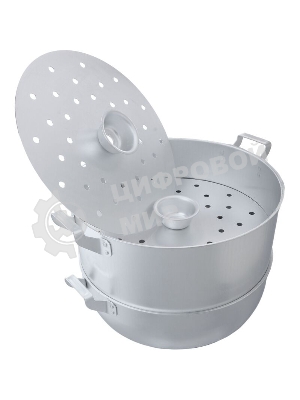 Манты-казан Демидовский МШ-018 15 л, 4 решетки, алюм