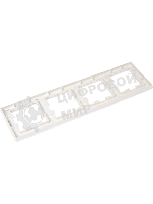 Рамка 4-мест. IEK BRITE РУ-4-БрБ бел.