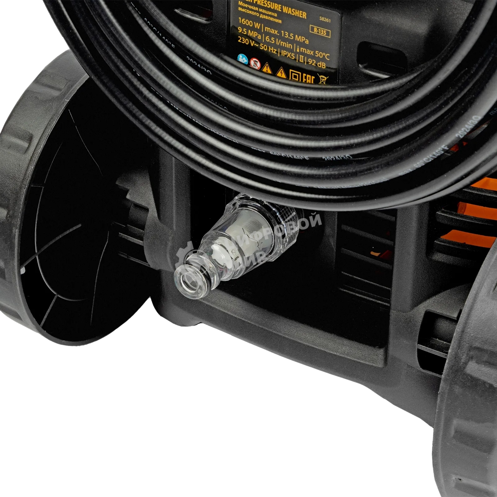 Моечная машина высокого давления Denzel 58261 R-135, 1600 Вт, 135 бар, 390 л/ч